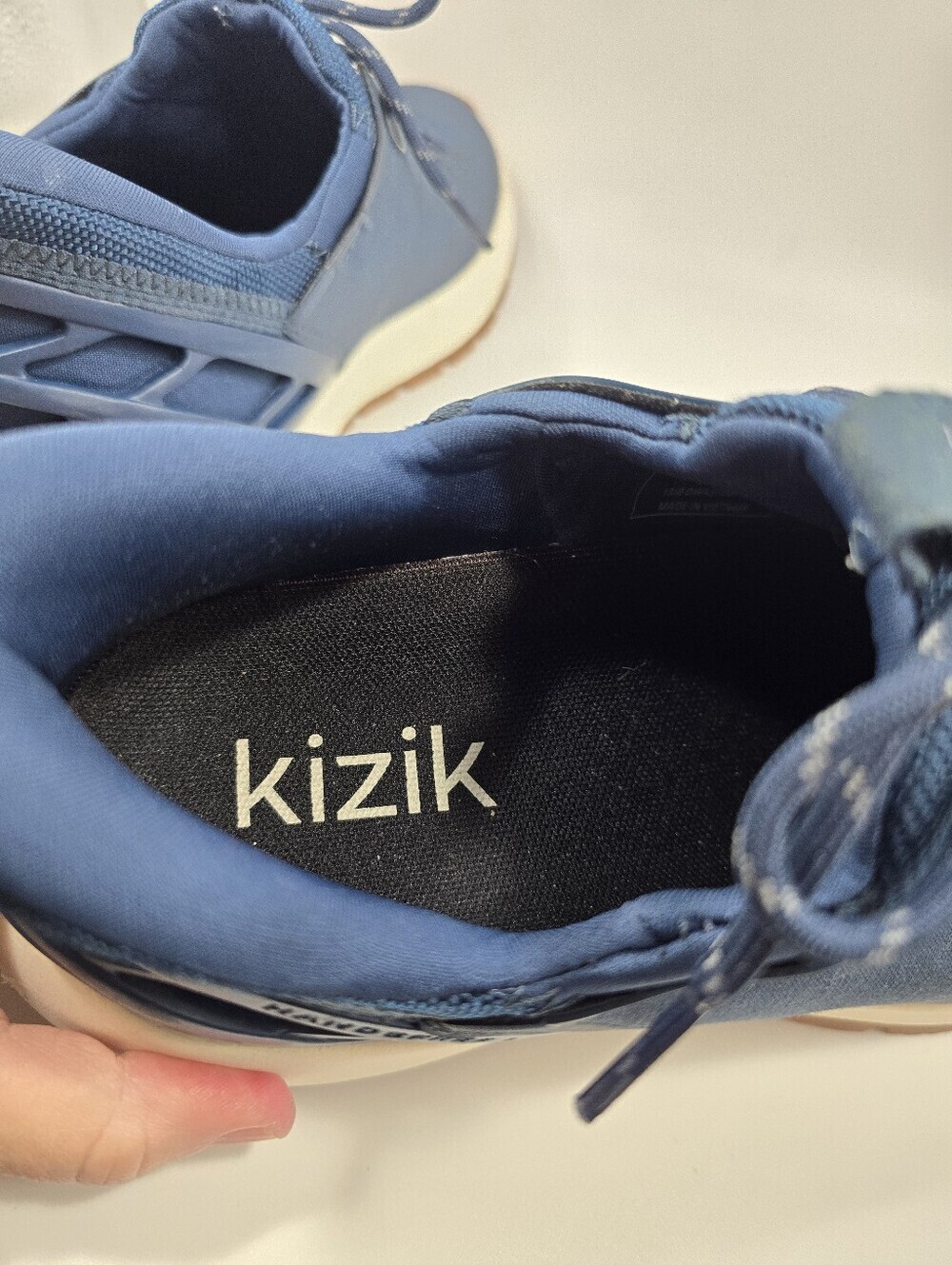 Kiziks Gently Worn Blue Lace Up Walking Comfort Sneakers/shoes Mens 6.5 Ladies 8 - Picture 10 of 16